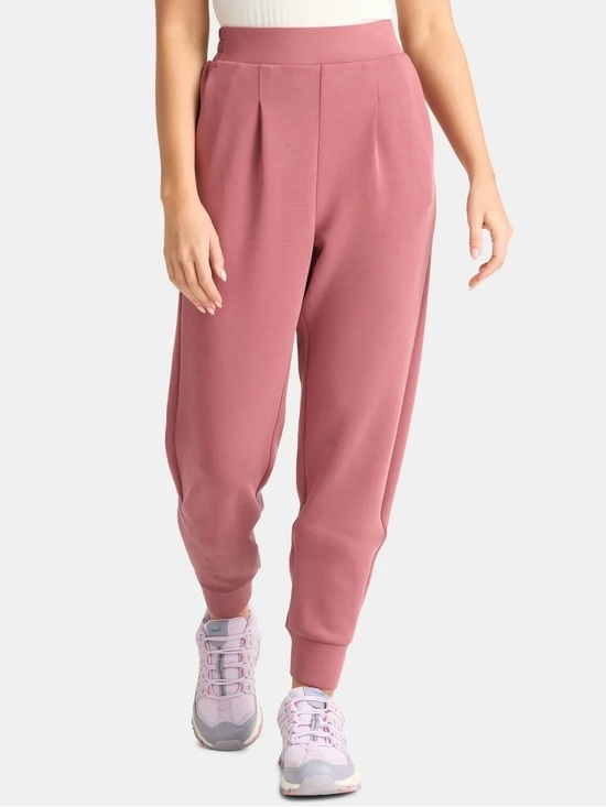 Avia Pants - Avia Women's and Women's Plus ScubaKnit Pleat Joggers with Pockets